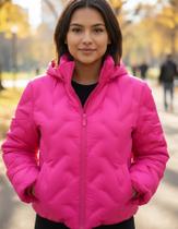 Jaqueta alpelo de pluma sem pesponto em diagonal 40200132 Jaqueta alpelo de pluma sem pesponto em diagonal 40200132