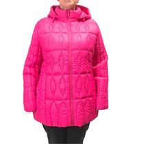 Jaqueta Alpelo Plus Size Capuz Removível Rosa 40500152