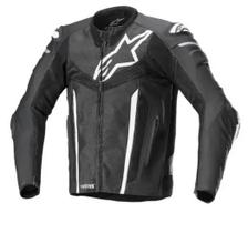Jaqueta Alpinestars Fusion Preto Branco Cinza Metálico Jaqueta Alpinestars Fusion Preto Branco Cinza Metálico