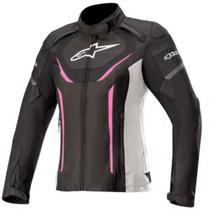 Jaqueta alpinestars stella t jaws v3 wp preto branco rosa xl