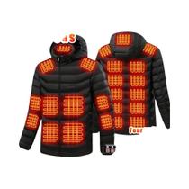 Jaqueta Aquecida Para Homens E Mulheres Inverno USB Auto-Aquecimento Casaco De Pluma Com Capuz Jaqueta Aquecida Para Homens E Mulheres Inverno USB Auto-Aquecimento Casaco De Pluma Com Capuz