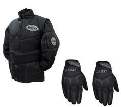 Jaqueta Arizona Racing Refletiva Preta Luva X11 Win Fit Touch Frio Proteção Motoboy Delivery