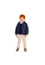 Jaqueta Azul Marinho Puffer com Capuz Menino Vigat