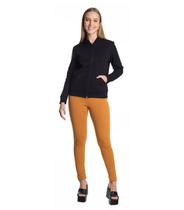 Jaqueta Básica Com Capuz Moletom Com Felpa Peluciada