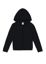 Jaqueta básica infantil menina em moletom Brandili