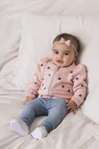 Jaqueta bebê menina Coração
