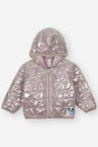 Jaqueta Bebê Menina Matelassê Metalizado Rosê Mundo Cinti Jaqueta Bebê Menina Matelassê Metalizado Rosê Mundo Cinti