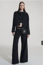Jaqueta black transfer black e calça pantalona trasfer black