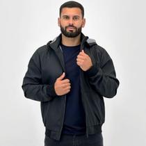 Jaqueta Blue Bay Bomber de Nylon com Capuz Masculina