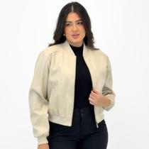 Jaqueta Blue Rose Bomber em P.u Curta Feminina Jaqueta Blue Rose Bomber em P.u Curta Feminina