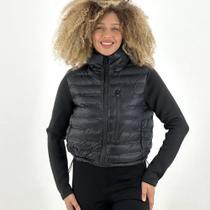 Jaqueta Blue Rose Curta em Nylon Feminina