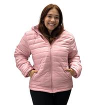 Jaqueta Blue Rose Nylon Plus Size com Zíper