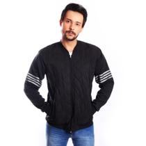 Jaqueta Blusa de Frio Matelado Manga de Moletom