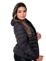 Jaqueta Bobojaco Feminina Capuz Removivel Preta Jaqueta Bobojaco Feminina Capuz Removivel Preta