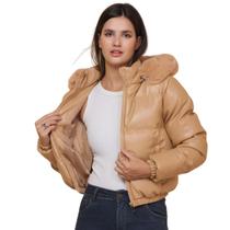 Jaqueta Bobojaco Feminina Frio Inverno Com Capuz E Bolso Blusa