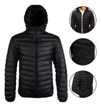 Jaqueta Bobojaco Impermeável Casaco Puffer Corta Vento Nylon Capuz