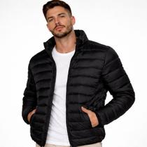 Jaqueta Bobojaco Impermeável Nylon Puffer Masculino com Bolsos