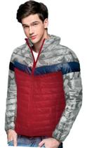 Jaqueta Bobojaco Masculina Corta Vento Moto Nylon Puffer Frio Esquenta Tendencia Casual Blogueira Inverno