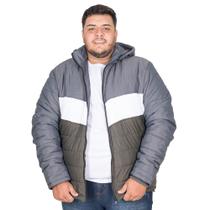 Jaqueta Bobojaco Plus Size Nylon Masculina Capuz Removível