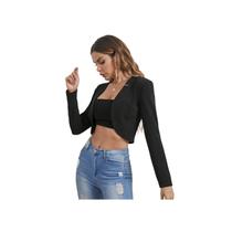 Jaqueta Bolero de manga comprida Princess Cut T001 para mulheres