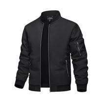 Jaqueta Bomber Casual Leve Para Homens TACVASEN, Verão E Outono, Com Zíper Completo E Múltiplos Jaqueta Bomber Casual Leve Para Homens TACVASEN, Verão E Outono, Com Zíper Completo E Múltiplos