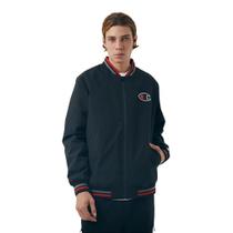 Jaqueta Bomber Champion C Logo Patch Black - Estilo Urbano e Funcional Jaqueta Bomber Champion C Logo Patch Black - Estilo Urbano e Funcional