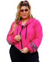 Jaqueta Bomber Corta Vento Feminina Plus Size Jaqueta Bomber Corta Vento Feminina Plus Size