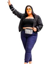 Jaqueta Bomber Corta Vento Feminina Plus Size