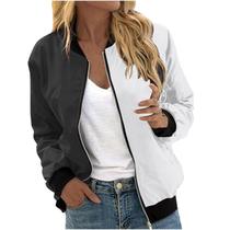 Jaqueta Bomber COTECRAM Lightning Deals feminina preta tamanho M Jaqueta Bomber COTECRAM Lightning Deals feminina preta tamanho M