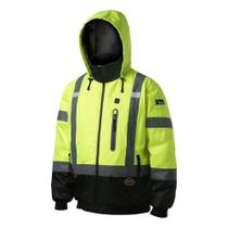 Jaqueta Bomber de segurança Pioneer Hi Vis impermeável aquecida para homens Jaqueta Bomber de segurança Pioneer Hi Vis impermeável aquecida para homens