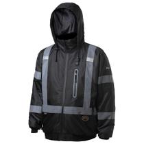 Jaqueta Bomber de segurança Pioneer Hi Vis impermeável aquecida para homens Jaqueta Bomber de segurança Pioneer Hi Vis impermeável aquecida para homens
