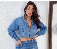 Jaqueta bomber denim