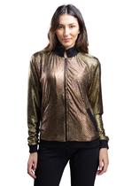 Jaqueta Bomber Dourada