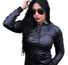 Jaqueta Bomber Feminina Blusa Blazer Preto