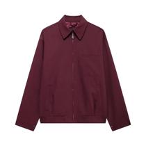 Jaqueta Bomber Feminina De Manga Longa Com Zíper, Corte Solto, Estilo Retrô Para Outono Jaqueta Bomber Feminina De Manga Longa Com Zíper, Corte Solto, Estilo Retrô Para Outono