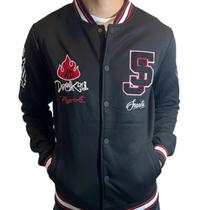 Jaqueta Bomber Italiana Preta Masculina