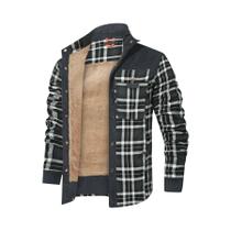 Jaqueta Bomber Masculina De Inverno À Prova De Vento, Quente, Com Forro De Sherpa, Estilo Casual