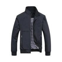 Jaqueta Bomber Masculina Slim Fit - Casual, Primavera/Outono - Tamanhos M ao 8XL Jaqueta Bomber Masculina Slim Fit - Casual, Primavera/Outono - Tamanhos M ao 8XL