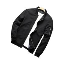 Jaqueta Bomber Masculina Slim Fit De Manga Longa, Corta-Vento Com Zíper, Jaqueta De Beisebol, Roupa