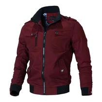 Jaqueta Bomber Masculina Slim Fit - Primavera/Outono - Moda Casual Militar