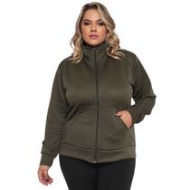 Jaqueta Bomber Plus Size Feminina Matelassê Premium Inverno