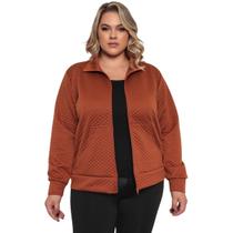 Jaqueta Bomber Plus Size Feminina Matelassê Premium Inverno Jaqueta Bomber Plus Size Feminina Matelassê Premium Inverno