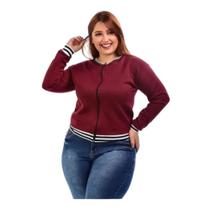 Jaqueta Bomber Plus Size,Matelasse,Outono Inverno G1 G2 G3 - Mileysol