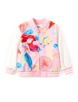 Jaqueta Bomber Varsity Leve para Menina Pequena Disney Ariel