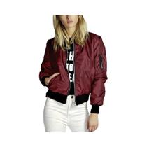 Jaqueta Bomber Vintage Feminina Com Gola O, Moda De Rua De Outono, Zíper, Manga Longa, Casaco Curto