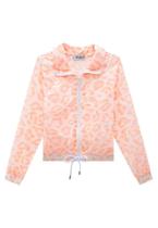 Jaqueta Boxy ML Estampado Onça Laranja Vic&Vicky