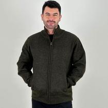 Jaqueta Broken Rules de Lã com Zíper Masculina