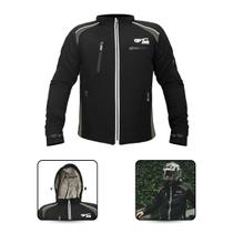 Jaqueta C/ Proteções Gp Tech Soft Casual Preto/Cinza Jaqueta C/ Proteções Gp Tech Soft Casual Preto/Cinza