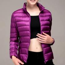 Jaqueta Caeli Winter, casaco feminino roxo de pato