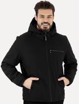 Jaqueta Calvin Klein Hooded CK Peito Preta